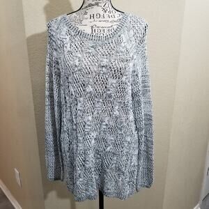 JESSICA Simpson open weave sweater XL